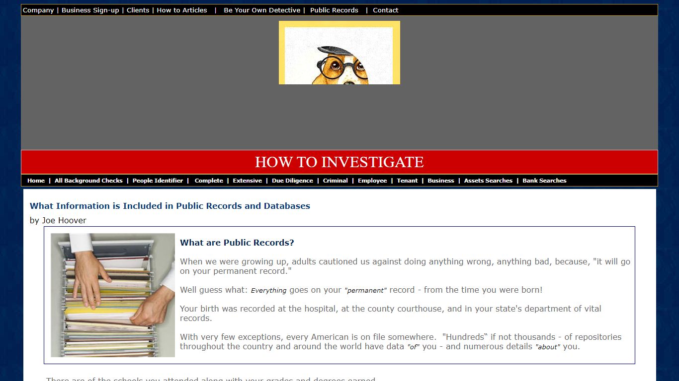 What Information is Included in Public Records and Databases
